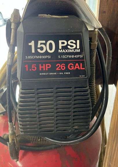 Craftsman Vertical 26 Gal 1.5 HP Air Compressor