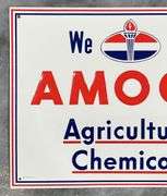 Amoco Agricultural Chemicals Metal Sign