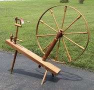 Early Primitive Spinning Wheel