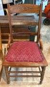 Vintage Chairs & Steamer Trunk