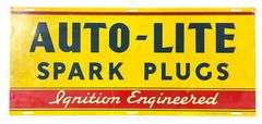 Auto-Lite Spark Plugs Metal Sign