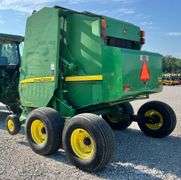 2008 John Deere 458 Round Hay Baler with Tandem Wheel Attachment