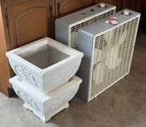Concrete Planters & Box Fans