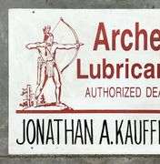 Archer Lubricants Metal Dealer Sign