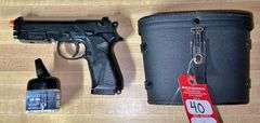 Vintage Binoculars & Beretta Air Soft Gun