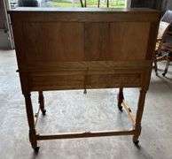 Solid Oak S-Curve Roll Top Desk