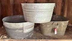 Galvanized Wash Tubs