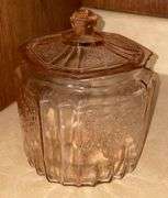 Pink Mayfair Depression Cookie Jar