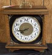 Solid Oak Cased Clock