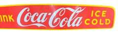 1930s Coca-Cola Delivery Truck Porcelain Cab Topper Sign