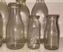 Early Glass Milk Bottles