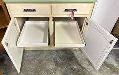 Enamel Top Kitchen Cupboard