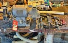 6" Bench Grinder & C-Clamps