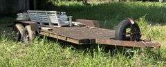 1990 ASM Flatbed Utility Trailer