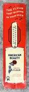 American Beauty Flower Metal Thermometer