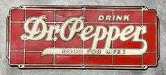 Dr. Pepper Aluminum Badge Sign