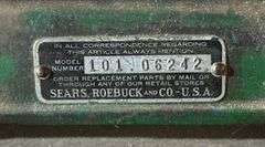 Sears Roebuck Wood Lathe & Tools
