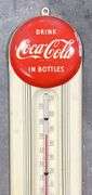 Coca-Cola Red Top Metal Ball Thermometer