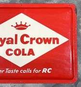 Royal Crown Cola Metal Bubble Sign