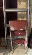 Cosco Folding Step Ladder & Vintage Step Stool