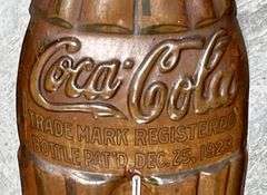 Coca-Cola 1923 Bottle Thermometer