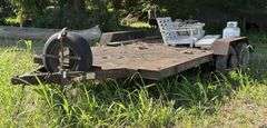 1990 ASM Flatbed Utility Trailer
