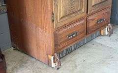 Oak Wardrobe on Castors