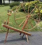 Early Primitive Spinning Wheel