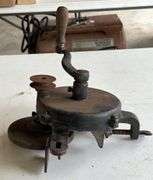 Bench Mounted Hand Crank Grinder
