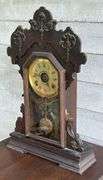 Early Seth Thomas Oak Kitchen Clock