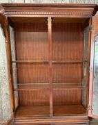Cherry Lighted China Cupboard