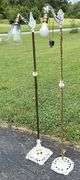Early Cast Iron Ornate Floor Mounting Reading Lamp