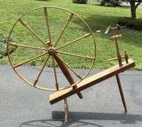 Early Primitive Spinning Wheel