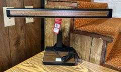 Oak Desk with Lamp