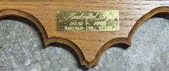 Solid Oak Wall Mounted Regulator Clock Handmade By Oscar F. Jones