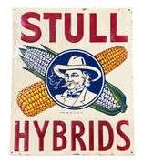 Stull Hybrids Seed Corn Metal Dealer Sign