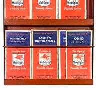 Mobilgas Road Maps, "Another Friendly Service" Road Map Metal Holder