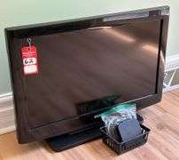 Sanyo 25" Flatscreen TV with Apple TV Box