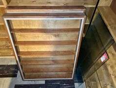 Handmade Wall Mounted Display Shelves with Glass Fronts
