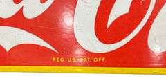 1930s Coca-Cola Delivery Truck Porcelain Cab Topper Sign