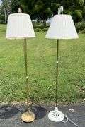 Early Cast Iron Ornate Floor Mounting Reading Lamp