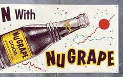 NuGrape Soda Metal Sign