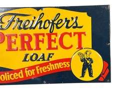 Freihofer's Perfect Loaf Metal Bread Sign