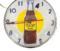 NuGrape Soda Telechron Lighted Clock