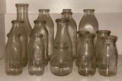 Early Glass Milk Bottles