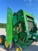 2008 John Deere 458 Round Hay Baler with Tandem Wheel Attachment
