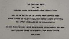 Pennington Chapel Church & Indiana Home Economic Association Commemorative Plates