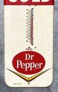 Dr. Pepper "Hot or Cold" Tombstone Style Metal Thermometer