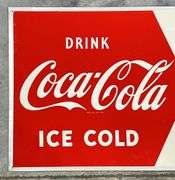 1952 Coca-Cola Arrow Metal Sign