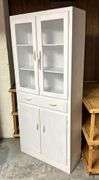 Vintage White Painted Kitchen Cabinets